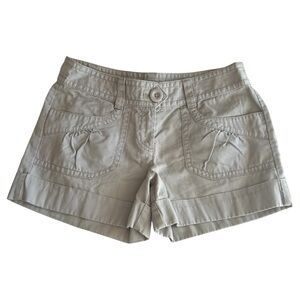 Ann Taylor LOFT Factory Dress Shorts – Size 0, Cotton Khaki